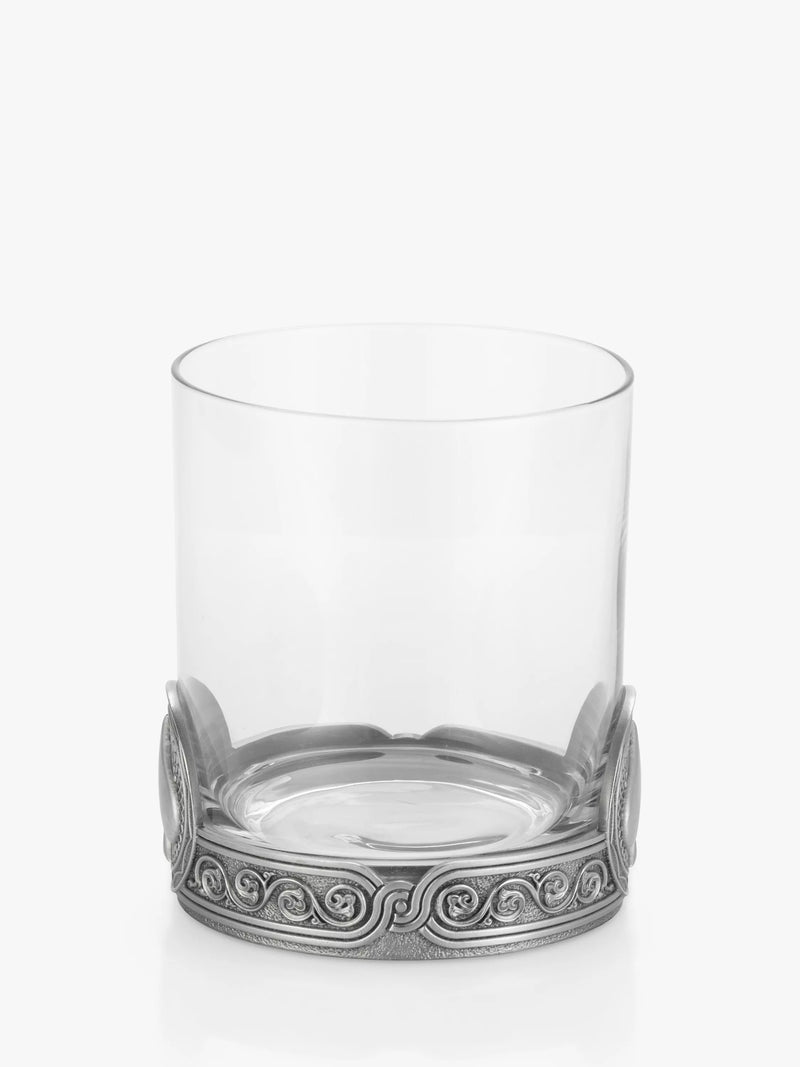 Royal Selangor glass tumbler 300ml with pewter base - British product