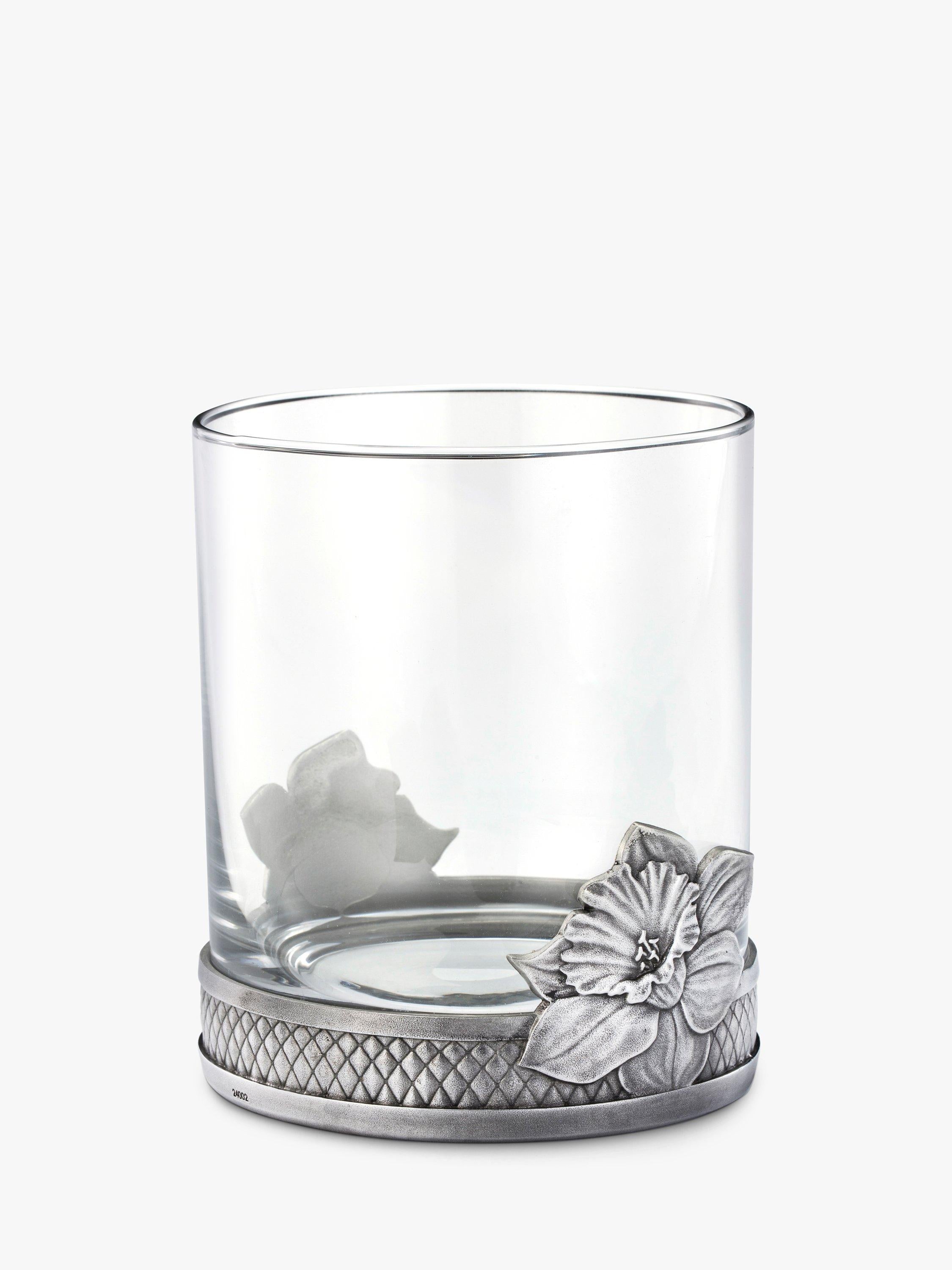 Royal Selangor daffodil glass tumbler 300ml, UK version
