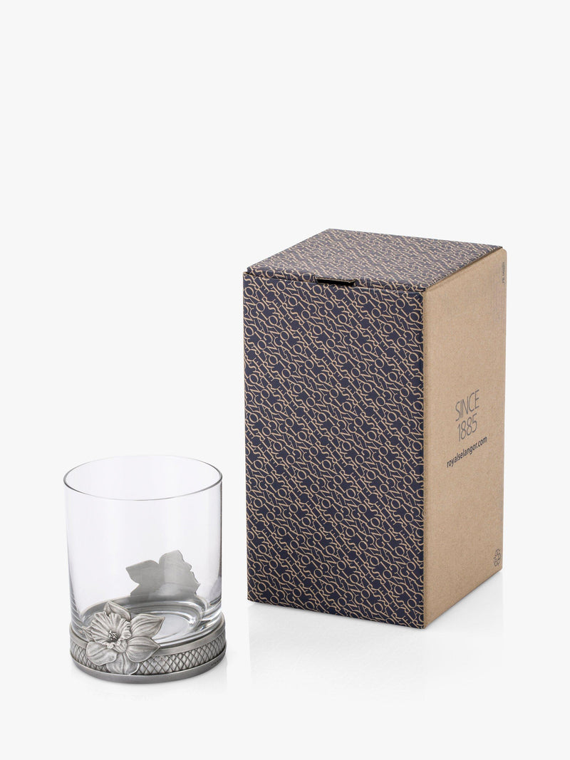 Royal Selangor daffodil glass tumbler 300ml, UK version