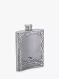 Royal Selangor pewter grey stag hip flask 165ml, imported from the UK