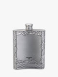 Royal Selangor pewter grey stag hip flask 165ml, imported from the UK