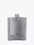 Royal Selangor pewter grey stag hip flask 165ml, imported from the UK