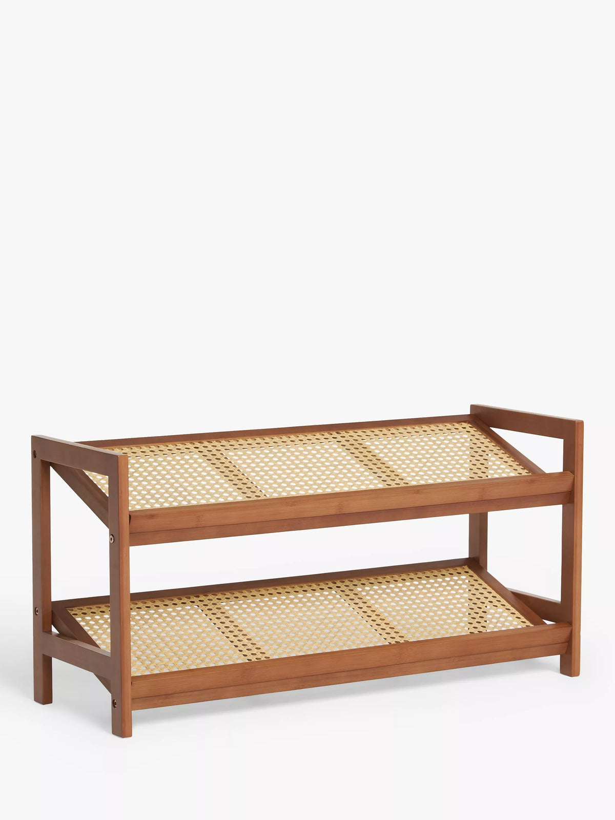 John Lewis bamboo shoe rack 2 tier, imported from the UK