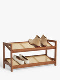 John Lewis bamboo shoe rack 2 tier, imported from the UK