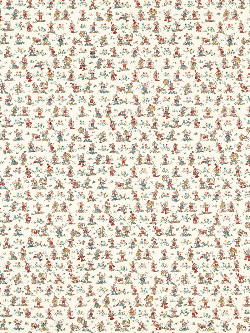 Sanderson Mickey & Minnie furnishing fabric 139cm - British product