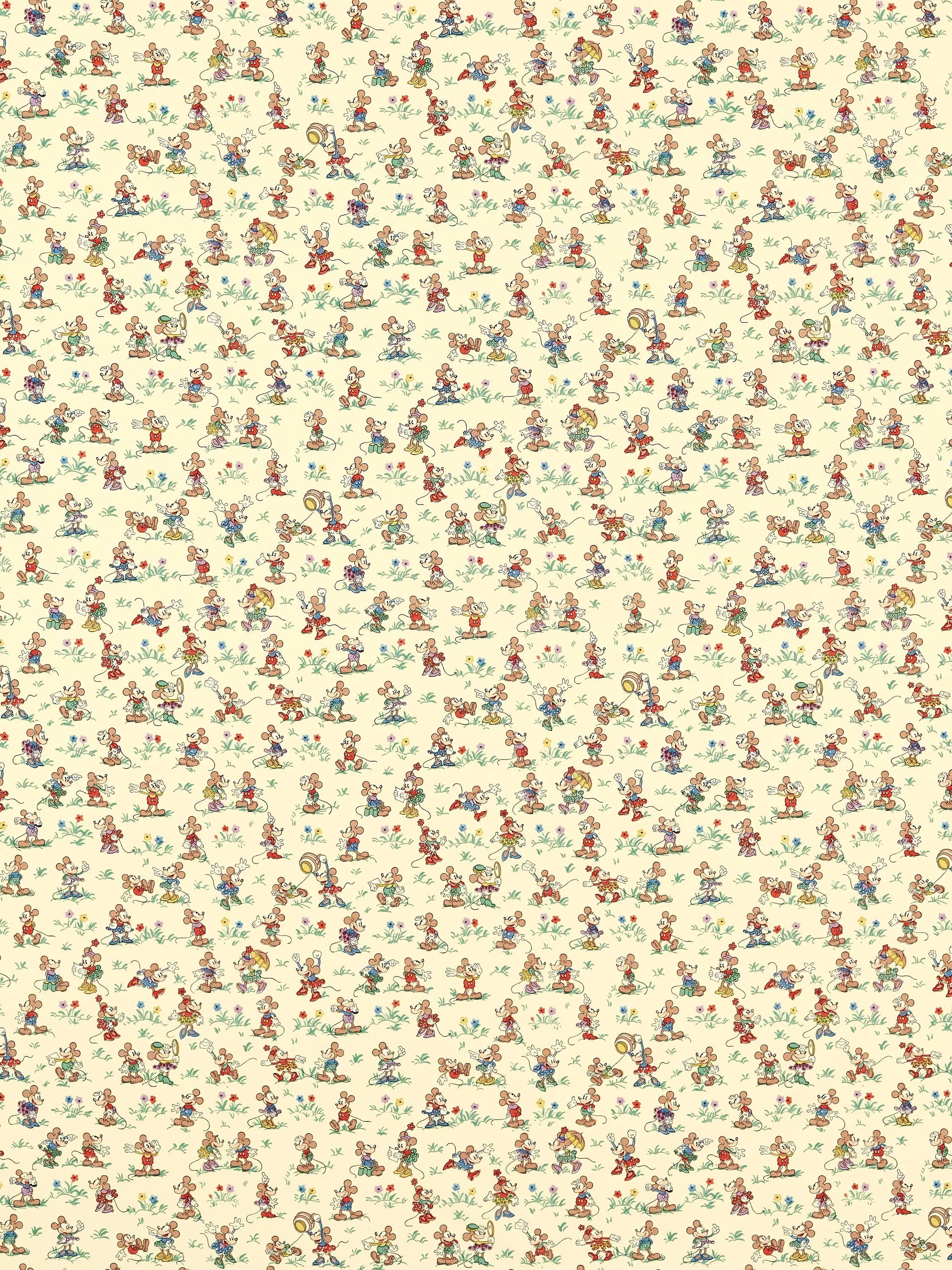 Sanderson Mickey & Minnie Furnishing Fabric 139cm