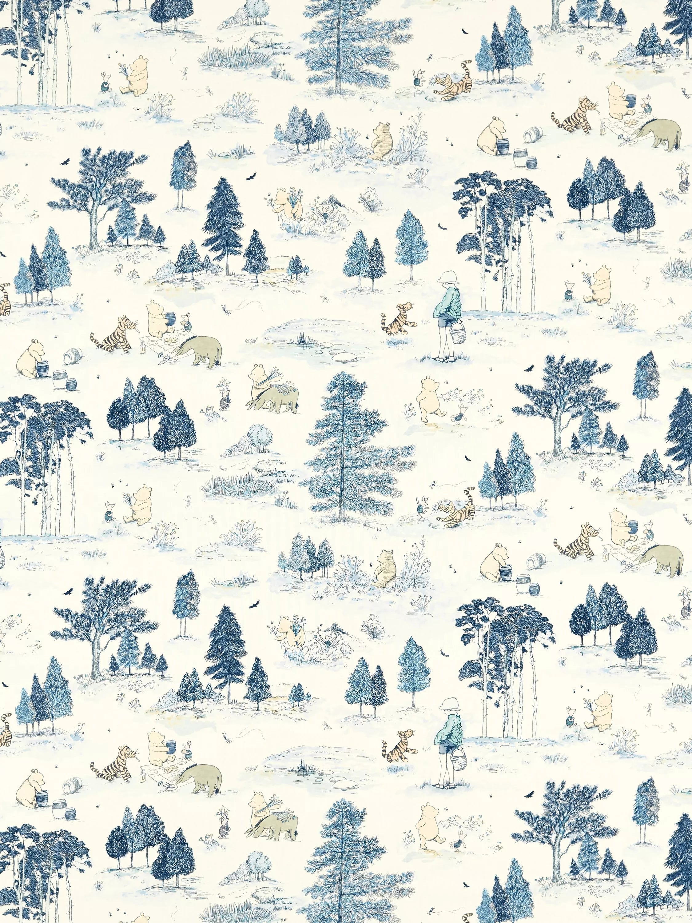 Sanderson furnishing fabric Winnie the Pooh pattern 139cm - British product