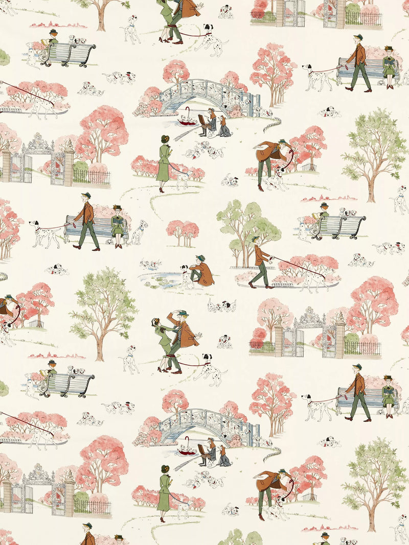 Sanderson 101 Dalmatians furnishing fabric 139cm, imported from the UK