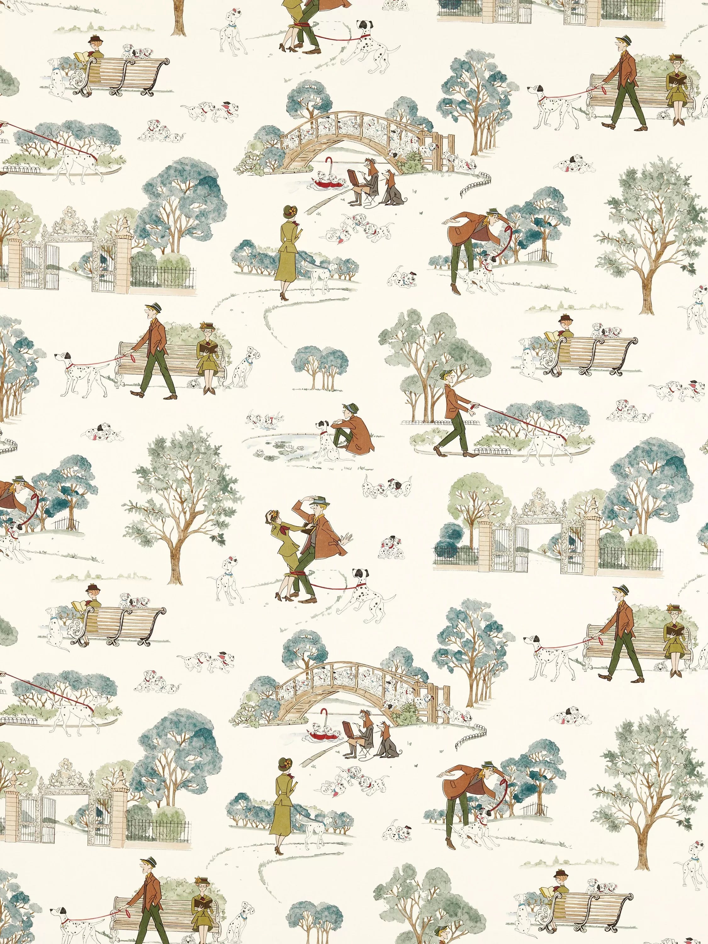 Sanderson 101 Dalmatians Furnishing Fabric