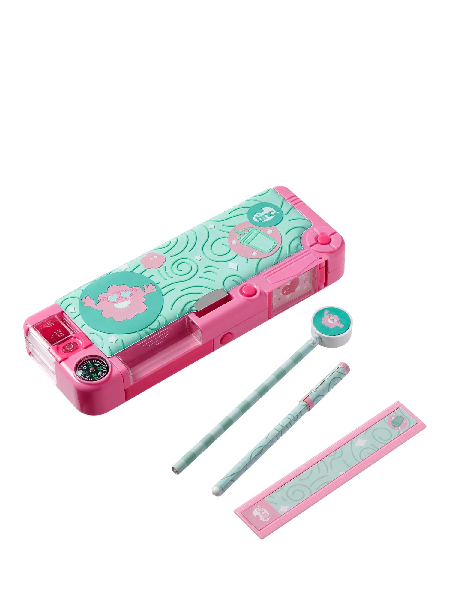 Tinc Mintees Snap Filled Pencil Case Multi (British brand)