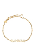Daisy London personalised nameplate figaro chain bracelet (British brand)
