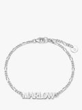 Daisy London Personalised Nameplate Figaro Chain Bracelet