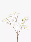 Floralsilk artificial dogwood spray white flower stem (British brand)