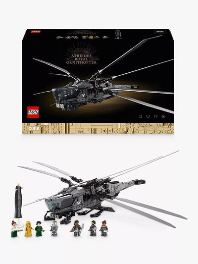 John Lewis LEGO Icons Dune Atreides Royal Ornithopter Movie Set Building Set- Buy online at McGrocer