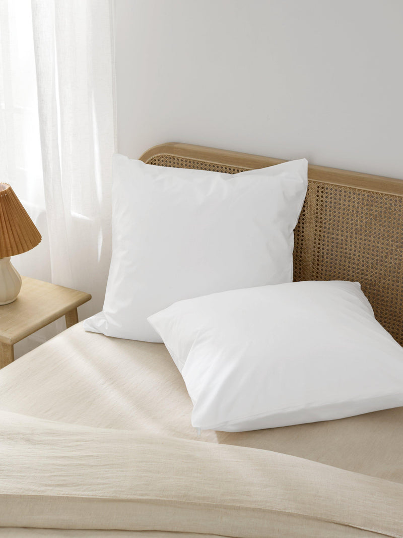 John Lewis natural cotton square pillow liners 65x65cm, UK version