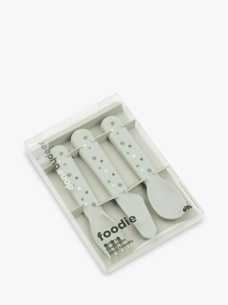 Done by Deer baby cutlery set with spoon fork knife, imported from the UK