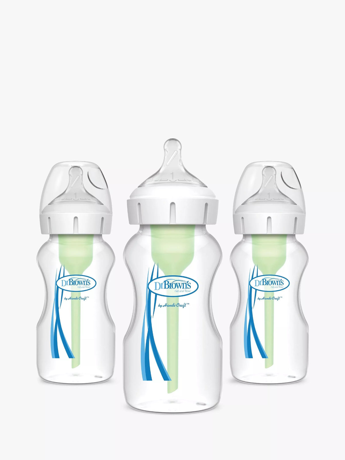 Dr Brown's Options+ Anti-Colic Bottles, Pack of 3, 270ml - British product