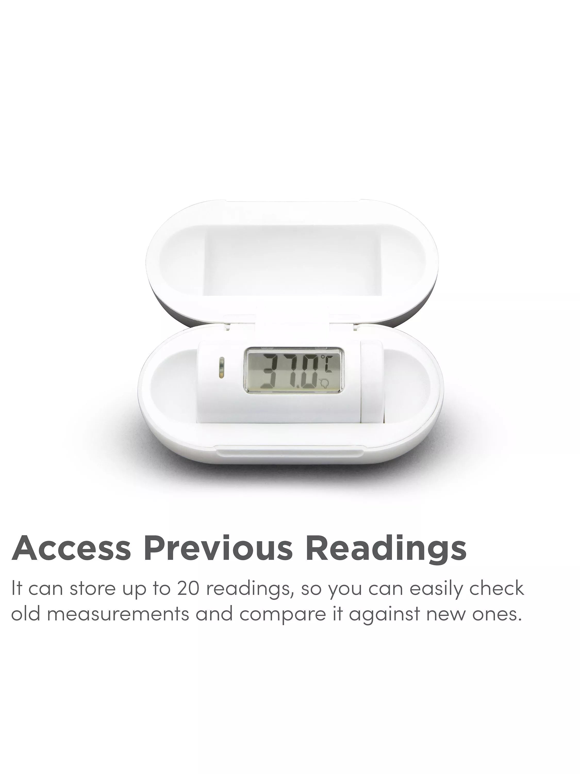 Munchkin mini baby thermometer with travel case, imported from the UK