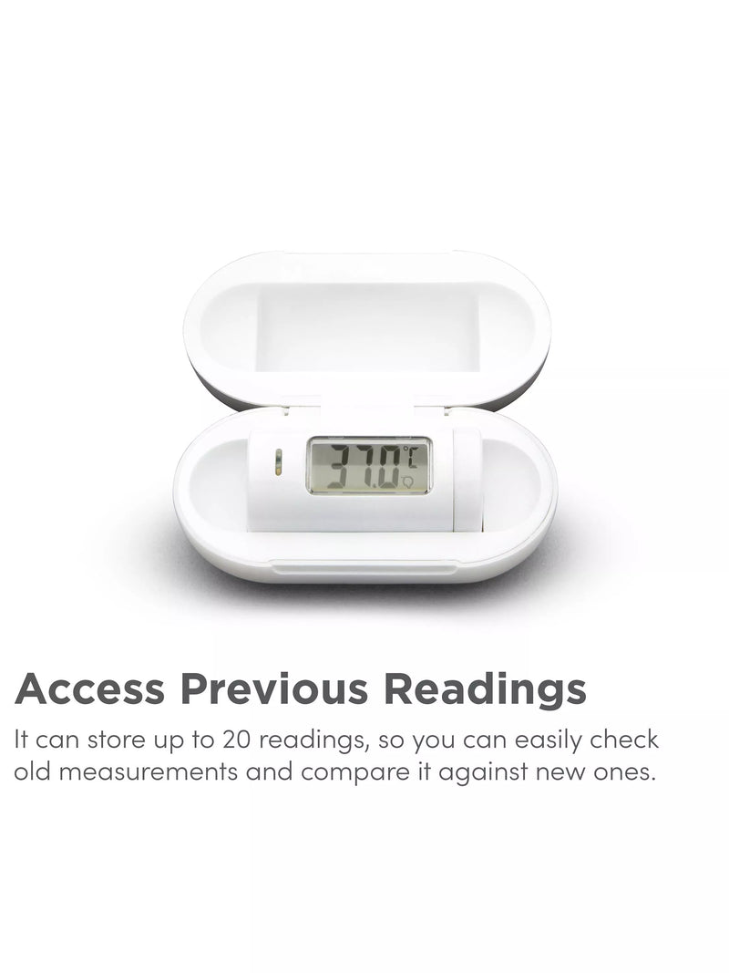 Munchkin mini baby thermometer with travel case, imported from the UK