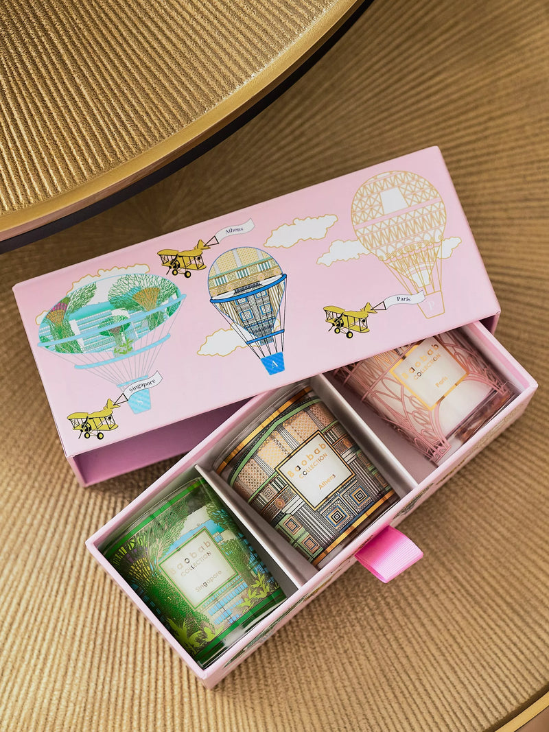 Baobab Collection travel Athens scented candle set 125g, imported from the UK