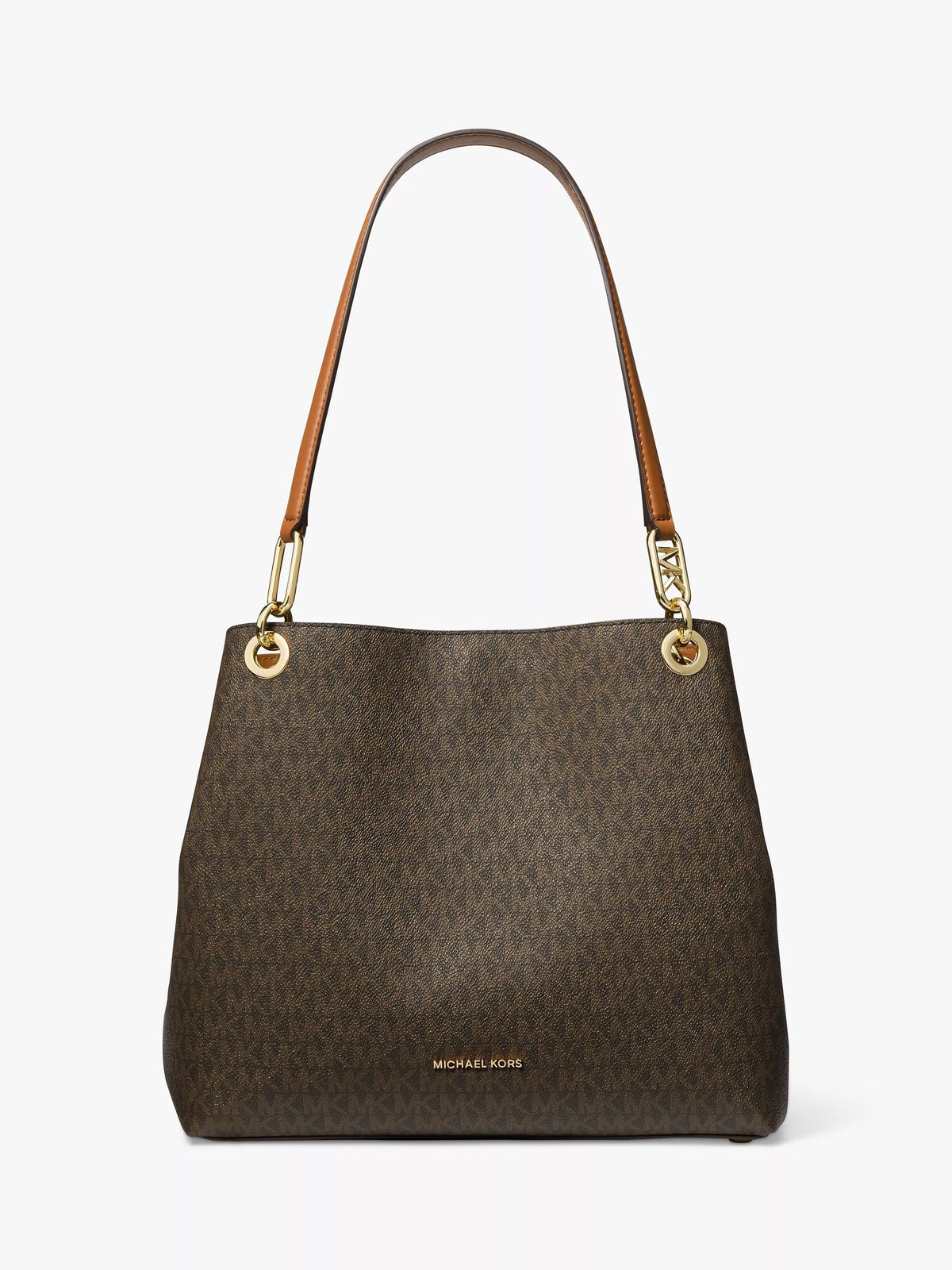 Michael Kors Kensington logo tote bag brown acorn, imported from the UK