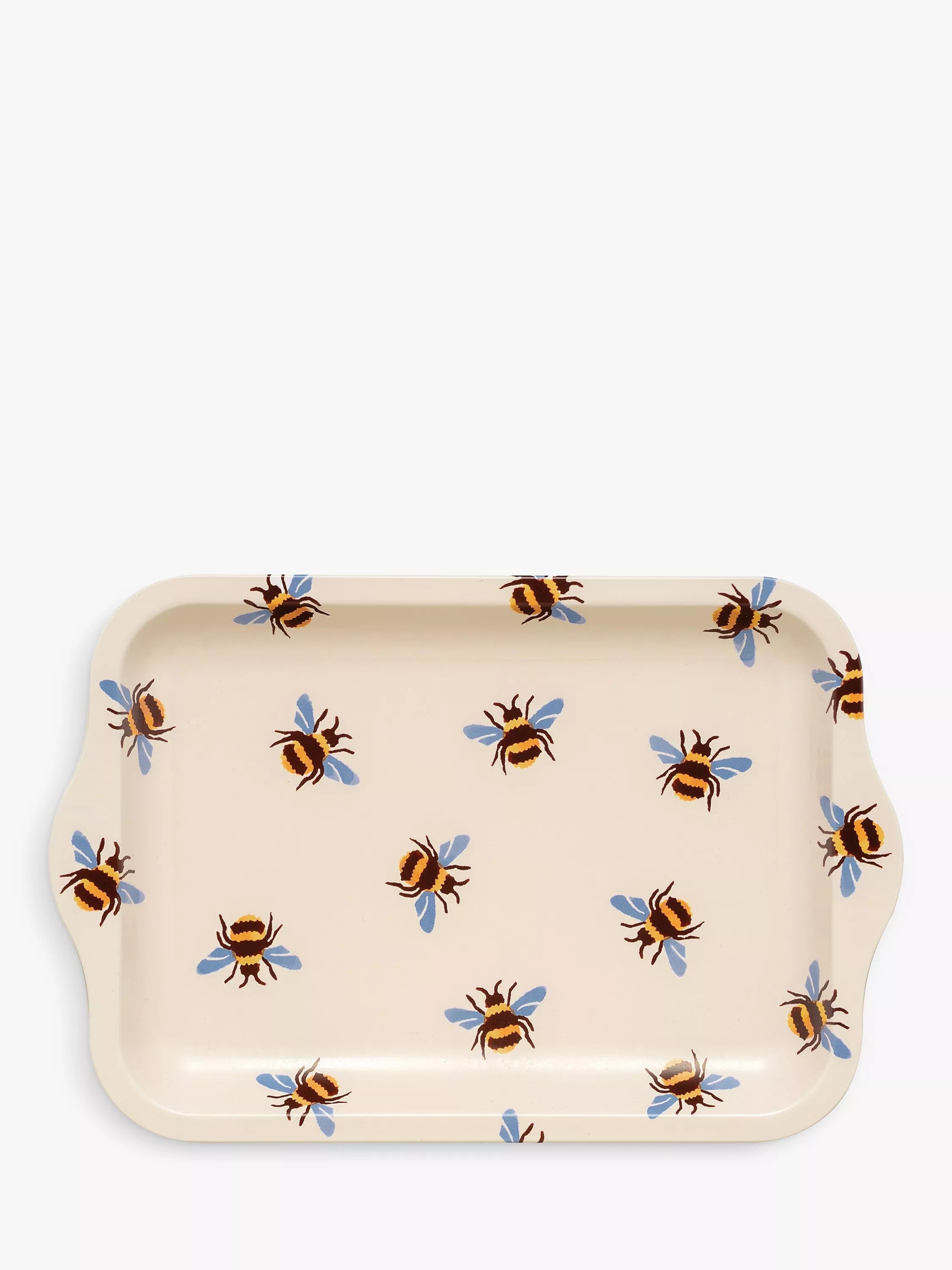 Emma Bridgewater bees small tin tray, yellow/multi - British product