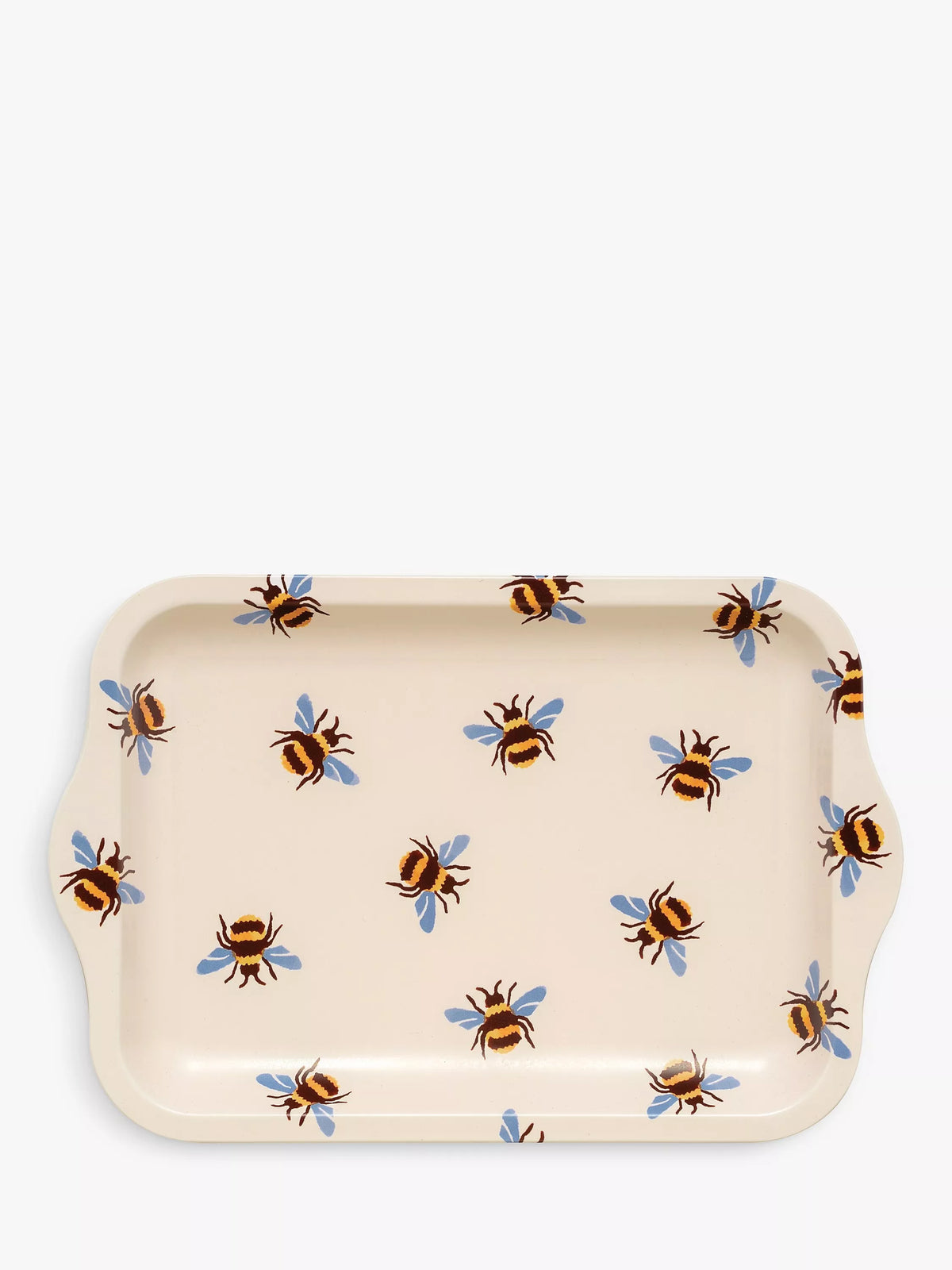 Emma Bridgewater bees small tin tray, yellow/multi - British product
