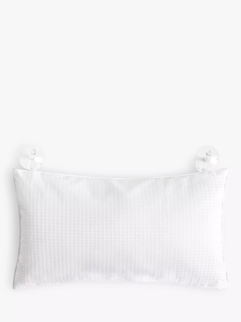 John Lewis waffle bath pillow in white, UK version