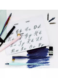 Manuscript modern calligraphy set with dip pen and nibs, UK version