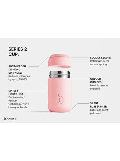 Chilly's Series 2 dobbeltvegget isolert reisekaffekopp 340 ml