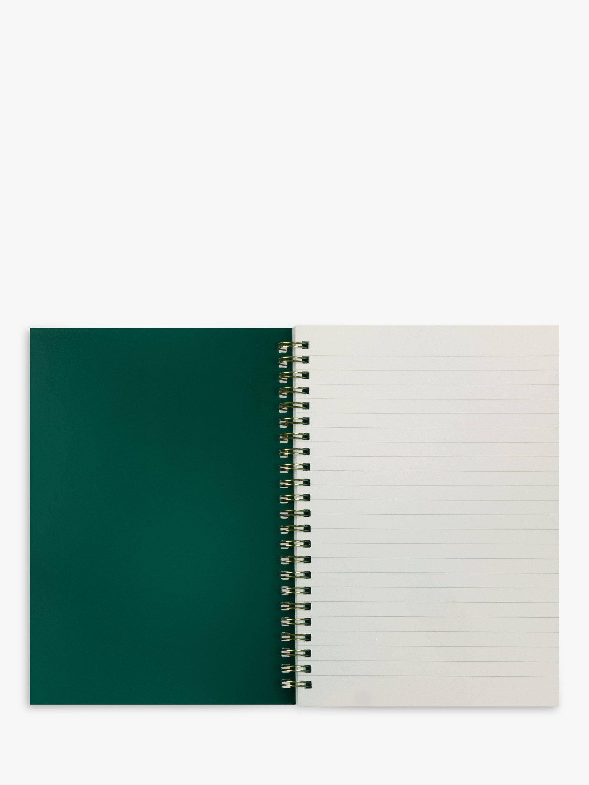 John Lewis A5 spiral notebook with floral design, multi colour (British brand)