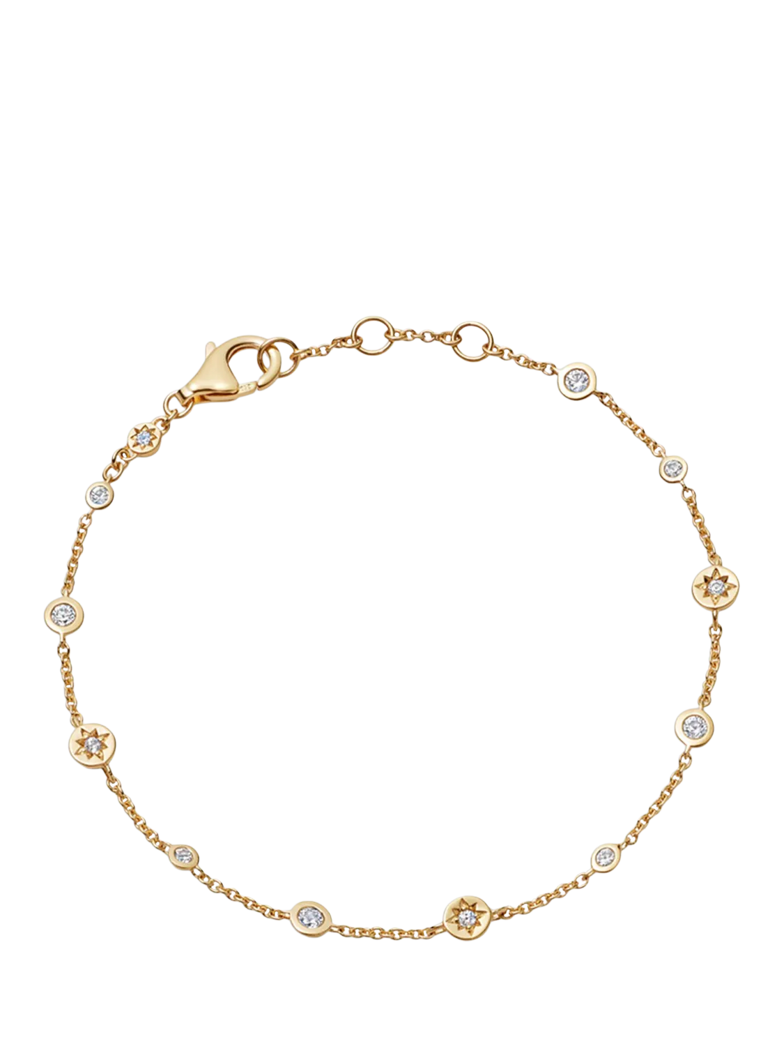 Astley Clarke Sternenhimmel weißer Saphir Kettenarmband (britische Marke)