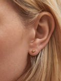 Astley Clarke sapphire star stud earrings gold vermeil, UK version