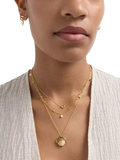 Astley Clarke white sapphire station necklace gold vermeil, UK version