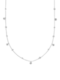 Astley Clarke Celestial North Star White Sapphire Station Necklace 40-46cm