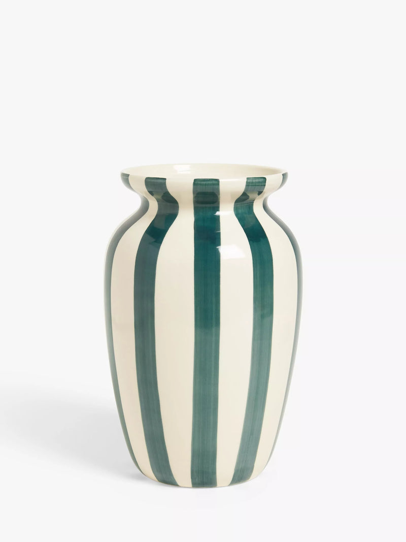 John Lewis steintøyvase 26,5 cm, importert fra Storbritannia