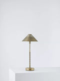 John Lewis Talbot rechargeable LED table lamp brass, imported from the UK