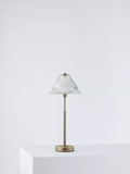 John Lewis rechargeable glass LED lamp brass finish small - British product
