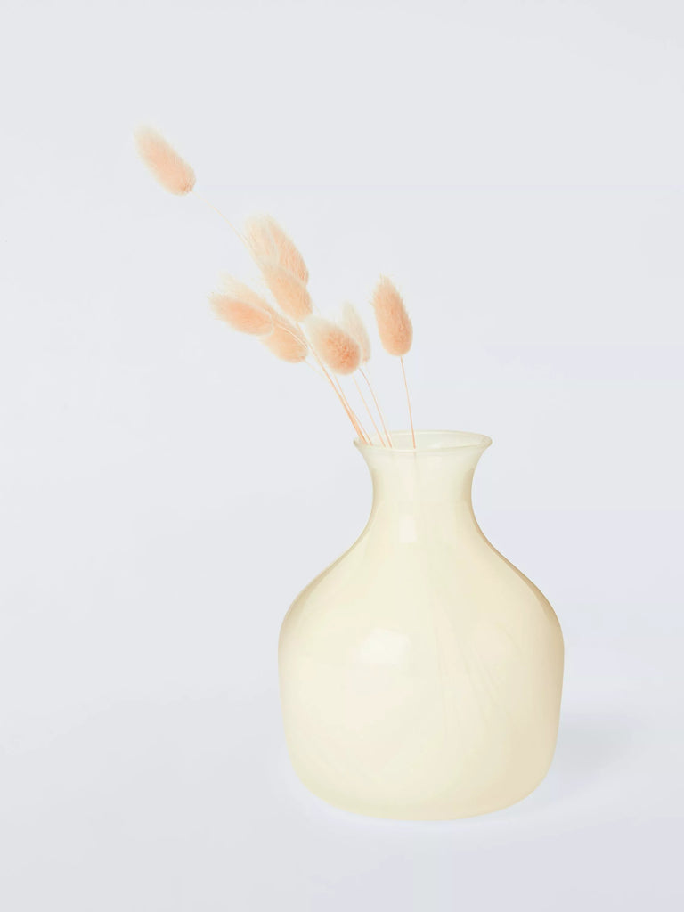 John Lewis ANYDAY Glass Posy Vase, Soft Yellow