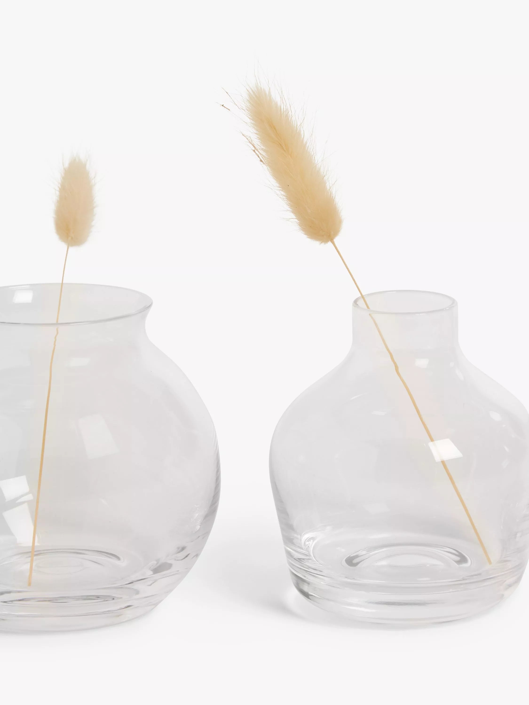 John Lewis glass bud vases set of three clear - British product