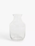 John Lewis ANYDAY Glass Plump Posy Vase, H20.5cm, Clear