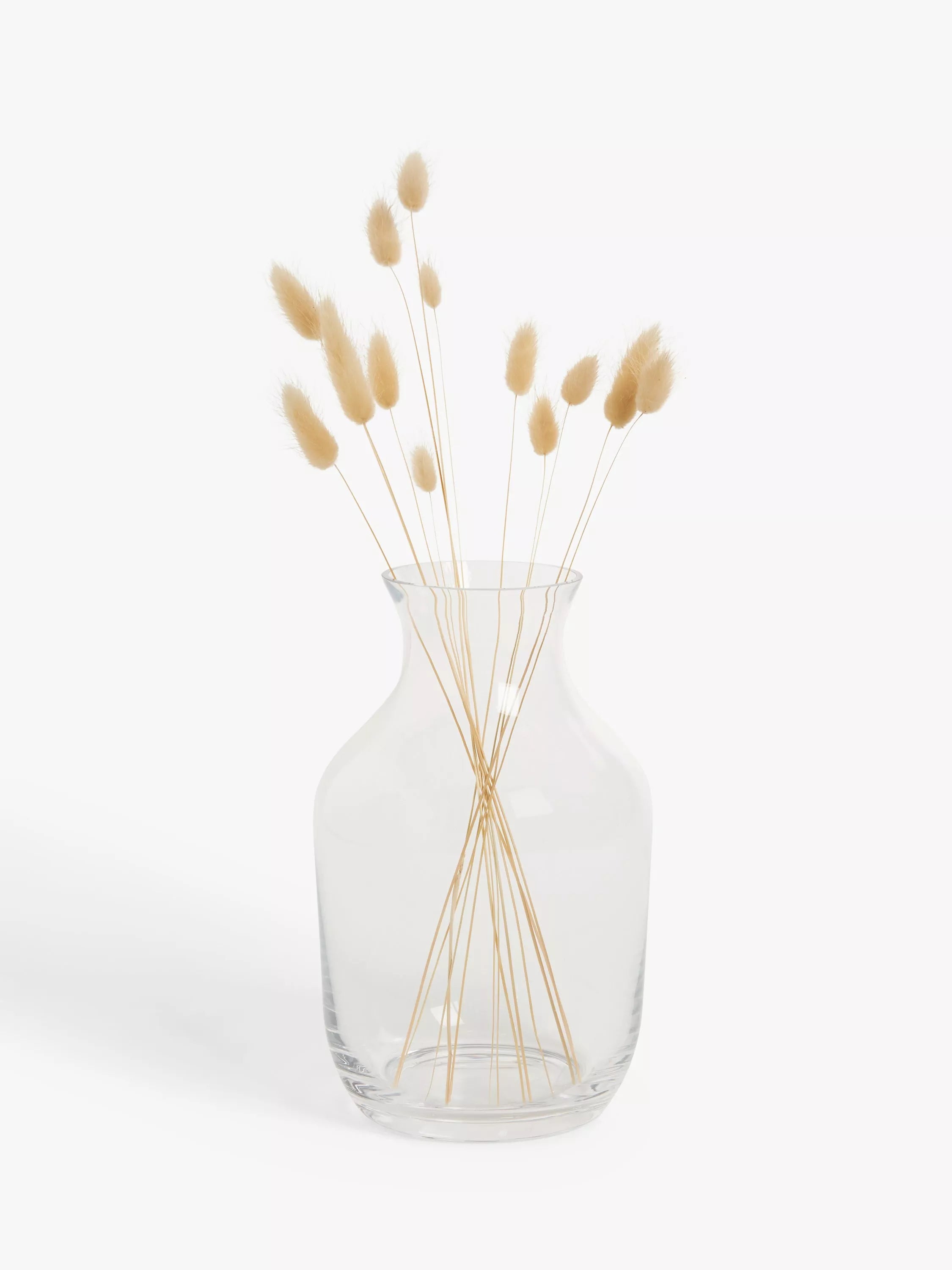 John Lewis clear glass plump posy vase 20.5cm, UK version