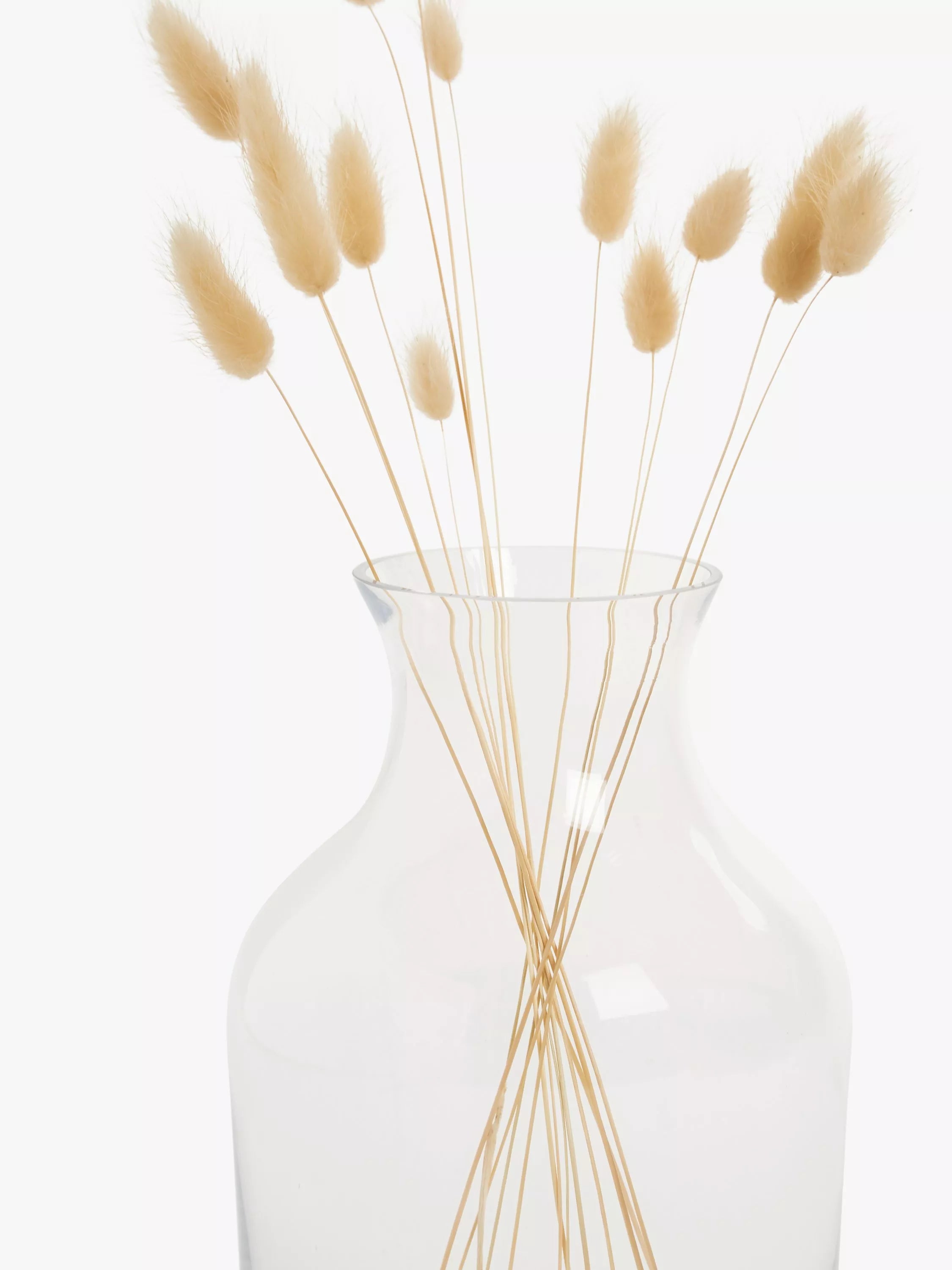 John Lewis clear glass plump posy vase 20.5cm, UK version