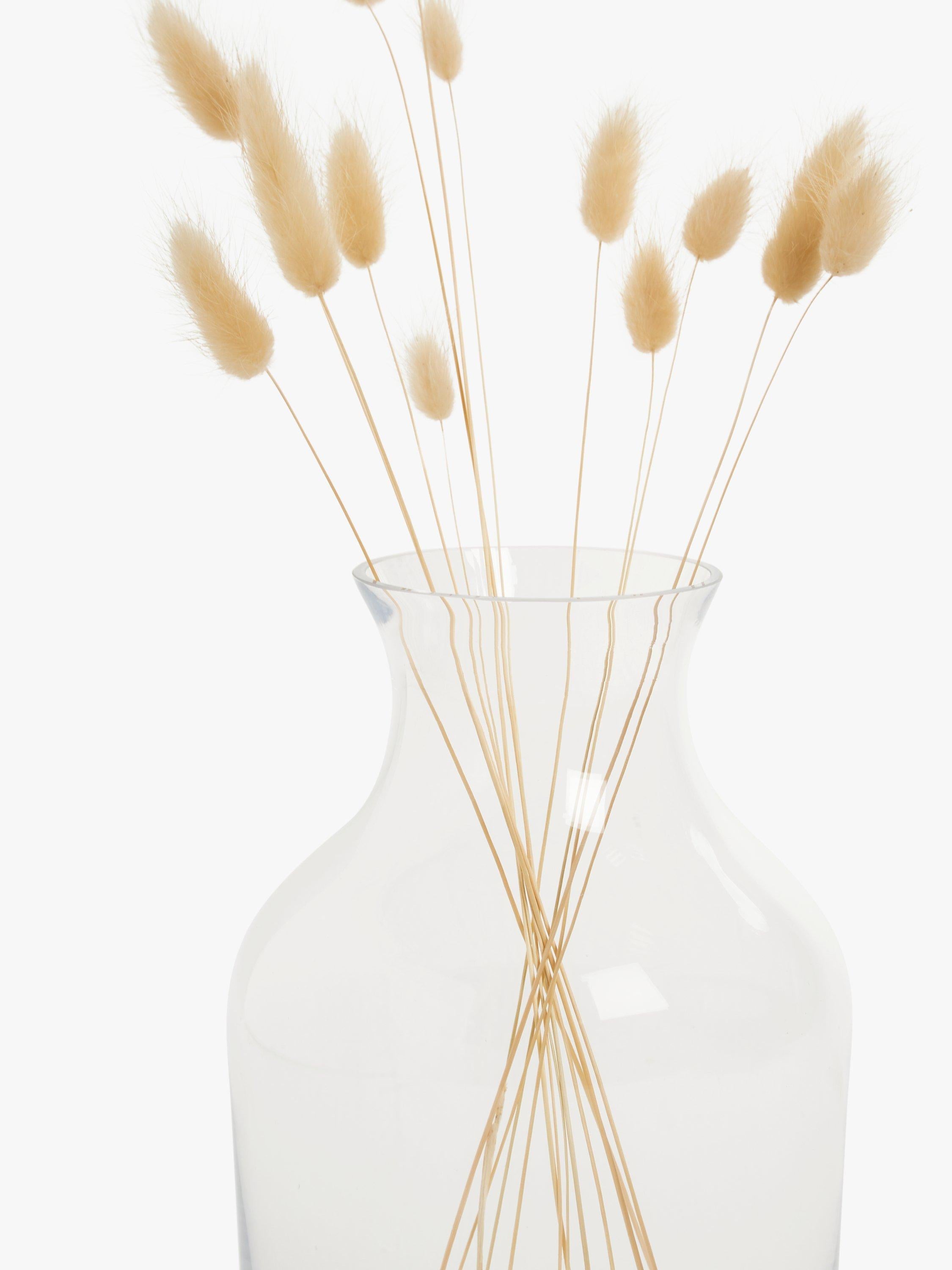 John Lewis clear glass plump posy vase 20.5cm, UK version