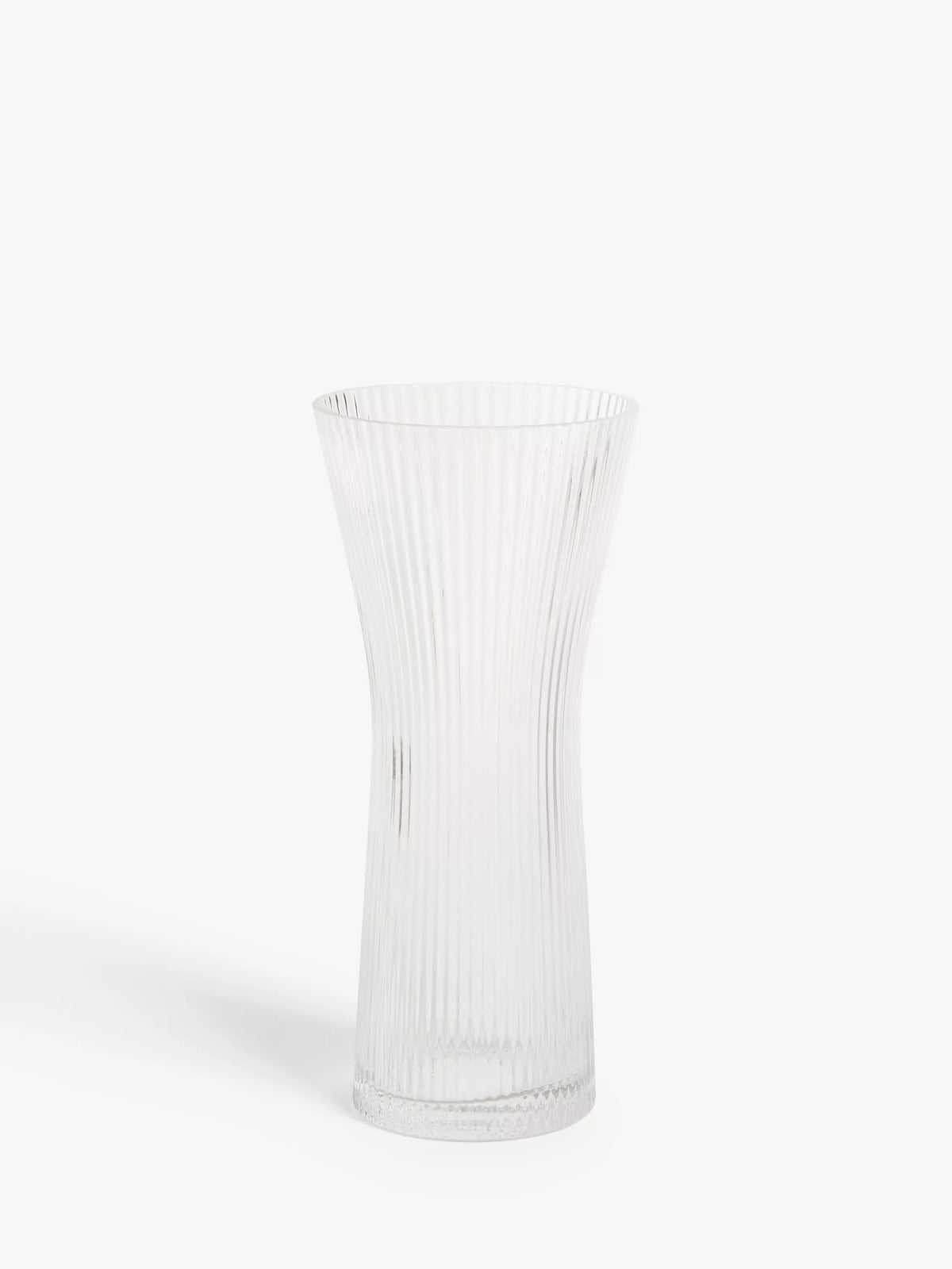 John Lewis ribbed hourglass vase 25cm, UK version