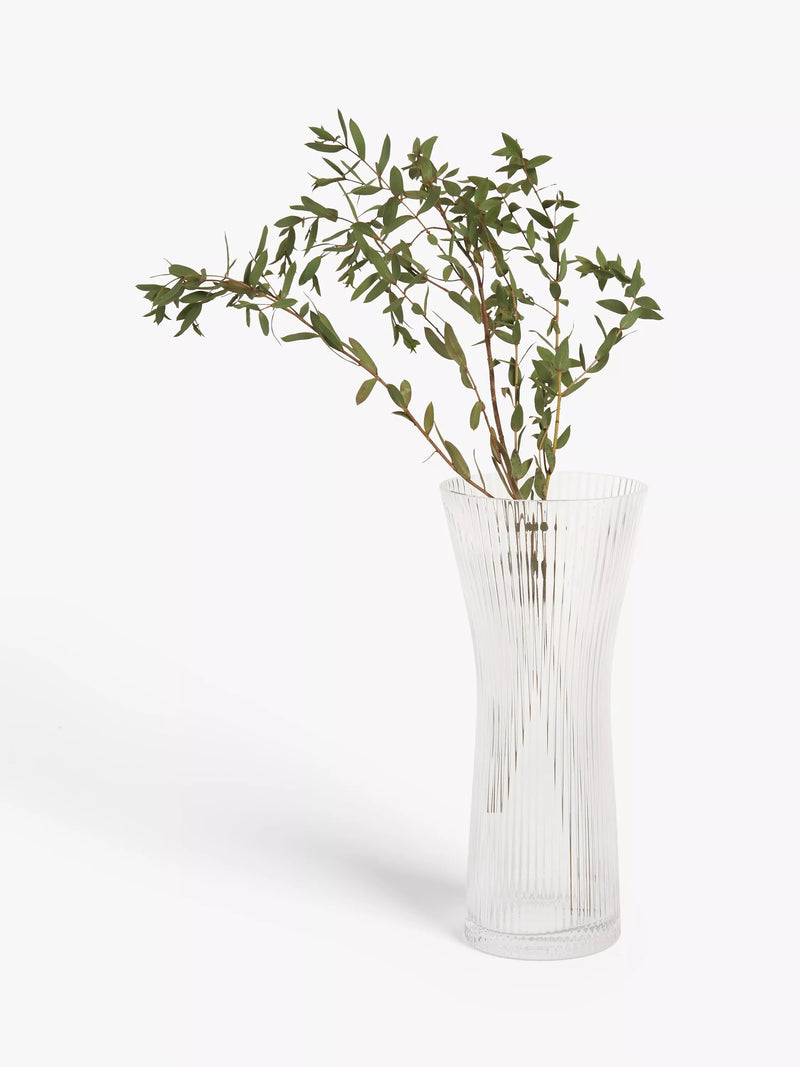 John Lewis ribbed hourglass vase 25cm, UK version