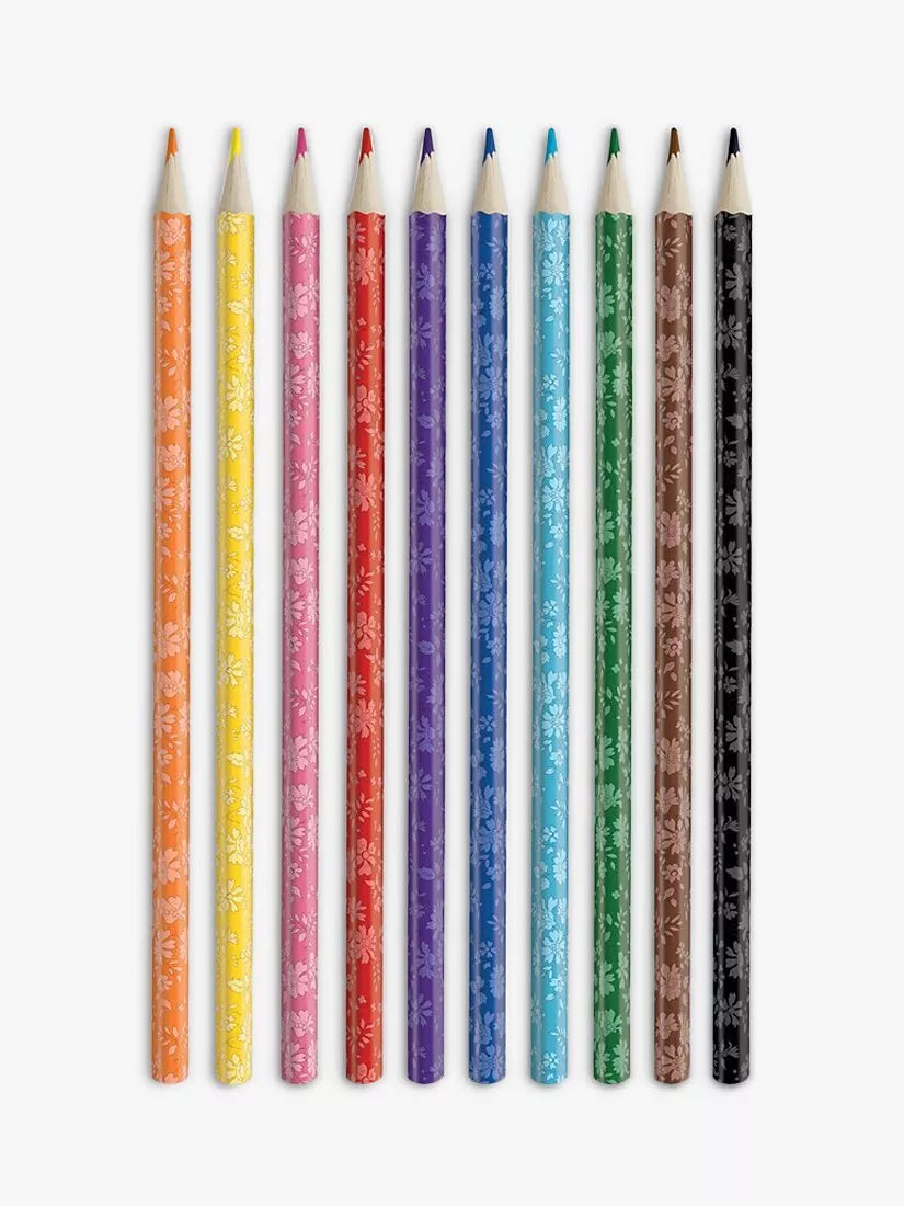 Liberty London Capel colouring pencils set of 10 assorted colours, UK version