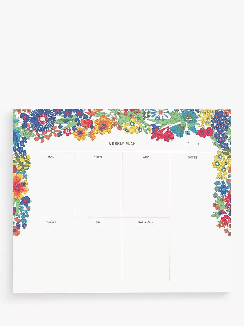 Liberty London Margaret Annie Weekly Notepad Multi, UK version