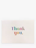 Portico rainbow thank you note cards pack of 10 - British product