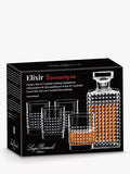 Luigi Bormioli Elixir whisky decanter and glasses gift set (British brand)